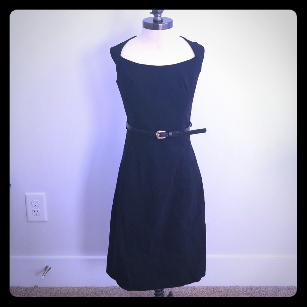 Belted Black dress from XXOO